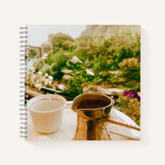 Bosnischer Kaffeepause in Mostar Notizbuch (Vorderseite)
