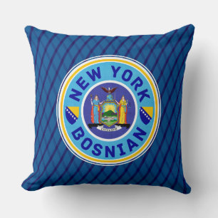 bosnischer New Yorker Amerikaner Kissen