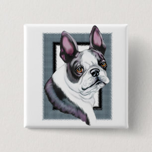Boson Terrier Boston Style Button