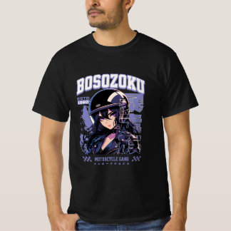 Bosozoku Anime Biker Mädchen Japanischer Streetwea T-Shirt
