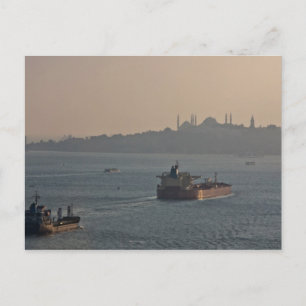 Bosporus bei Sonnenuntergang Postkarte