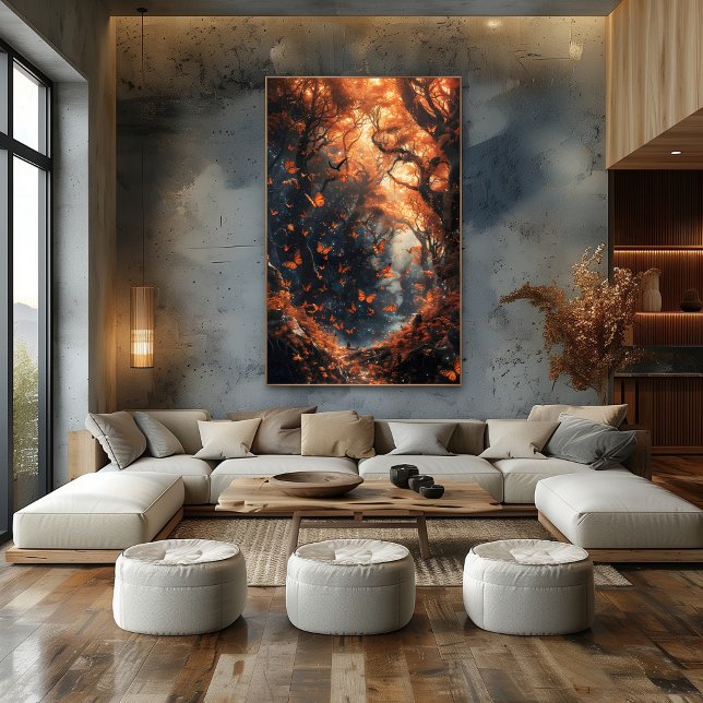 Bosque Encantado: Maravilla de Mariposas Bicolor Poster (Von Creator hochgeladen)