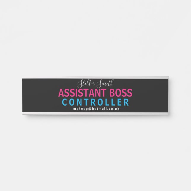 BOSS-Assistent, Manager. Assistant Manager Türschild (Vorderseite )