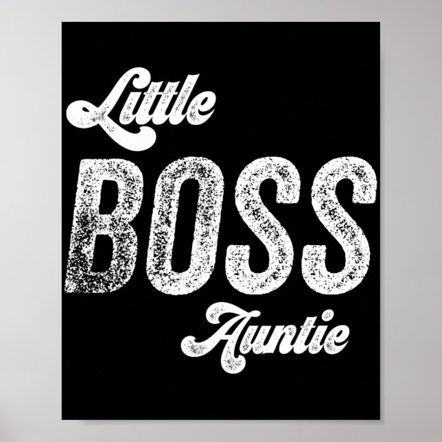 Boss Auntie Baby Mütter Day Poster (Vorne)