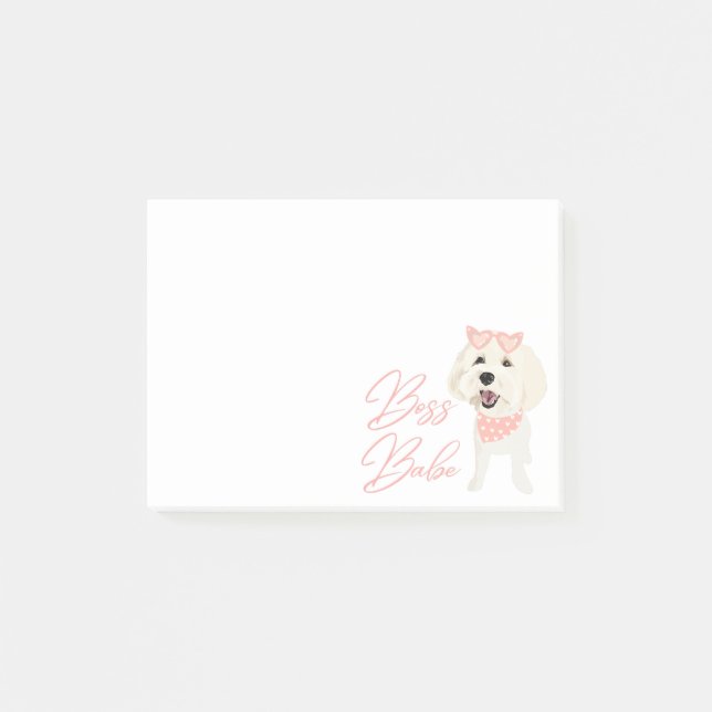 Boss Babe Custom Pet Post-It Notes Klebezettel (Vorderseite)
