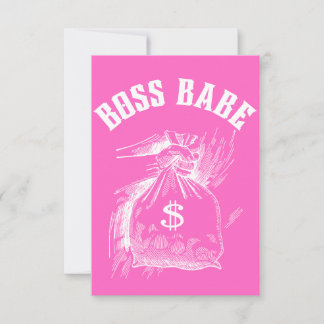 Boss Babe Dankeskarte