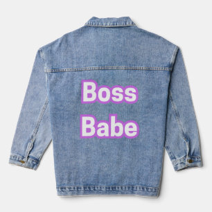 Boss Babe Denim Jacket - Power, Style und Sass. Jeansjacke