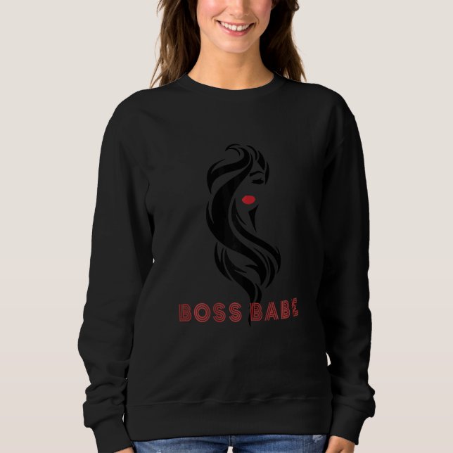 Boss Babe Entrepreneur Woman Sweatshirt (Vorderseite)