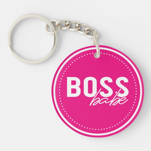 Boss Babe Schlüsselanhänger (Vorderseite)