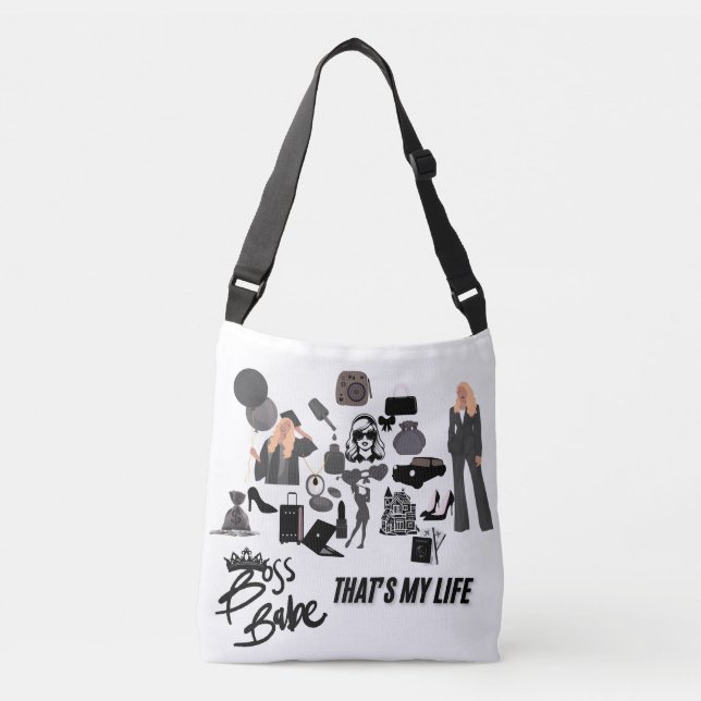 Boss Babe Tote Bag Tragetaschen Mit Langen Trägern (Vorderseite)