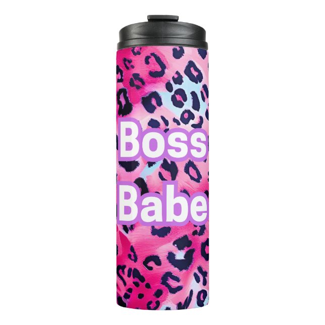 Boss Babe Tumbler - Motivierend Trinkbehälter Thermosbecher (Vorderseite)