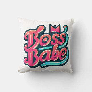 Boss Babe Vibes: Empowerment-Kissen Kissen