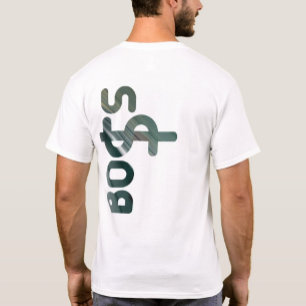 BOSS Back Print T - Shirt Trend Abstrakt Black Gre