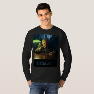 Boss benehmen sich Männer schwarzer langärmeliger  T-Shirt