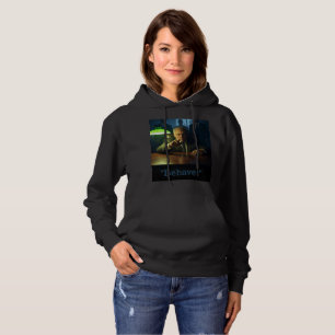 Boss benehmen sich schwarz gekratztes Sweatshirt