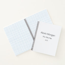 Boss bewegt den Tagesplaner Notizbuch