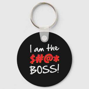 Boss, Bosses Spaß Zitat Grafisches Gag-Geschenk Schlüsselanhänger