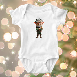 Boss Christmas Elf Baby Bodysuit Strampler