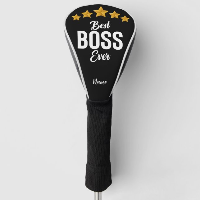 Boss Day Employee Apprecision Best Boss Ever Golf Headcover (Vorderseite)
