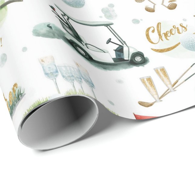 Boss Day für Golfer Geschenkpapier (Rolleneckpunkt)