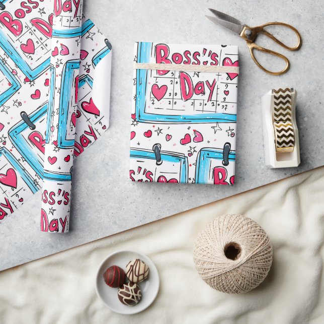 Boss Day Geschenkpapier (Kunsthandwerk)