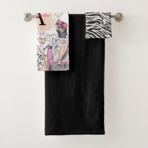 Boss de fille Zebra personnalisée Luxe