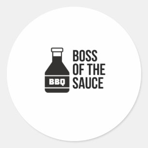 BOSS DER GRILLEN SAUCE RUNDER AUFKLEBER