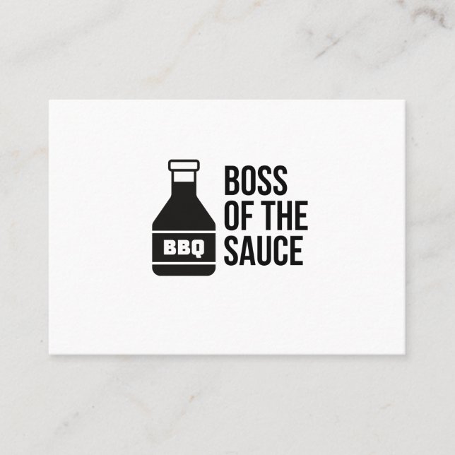BOSS DER GRILLEN SAUCE VISITENKARTE (Vorderseite)
