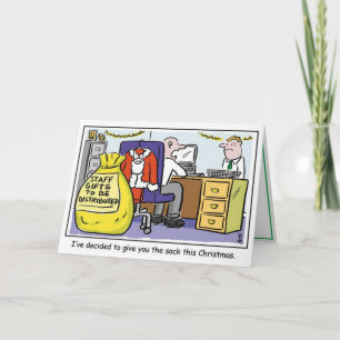 Boss donne au travailleur de bureau la carte de No