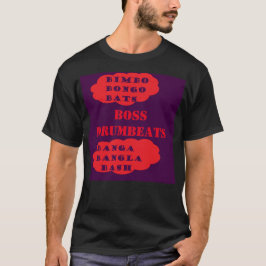 Boss drumbeats Rock Logo rot lila T-Shirt