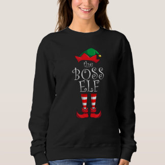 Boss Elf Matching Familie Weihnachten Py Pajama Bo Sweatshirt
