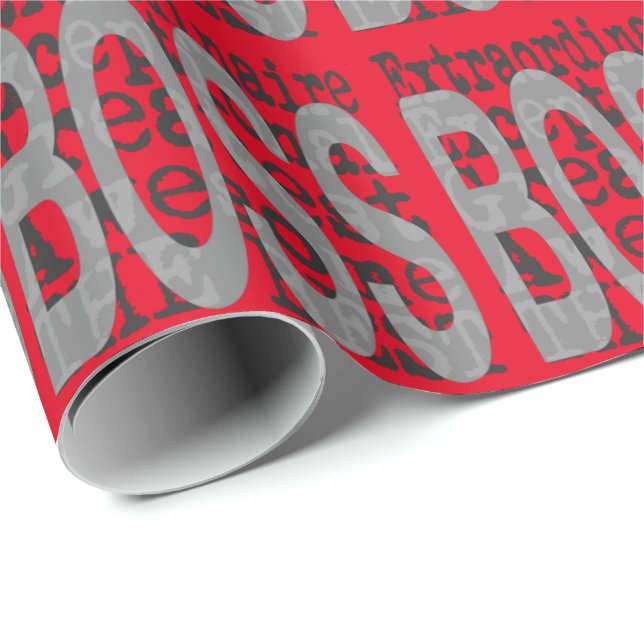Boss Extraordinaire Geschenkpapier (Rolleneckpunkt)
