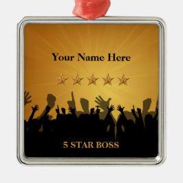 Boss Five 5 Star Gold Cheers Ornament Aus Metall