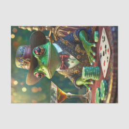 Boss Frog, Frosch spielen Karten Seidenpapier