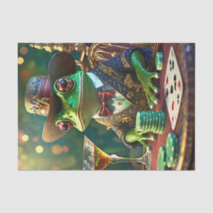 Boss Frog, Frosch spielen Karten Seidenpapier