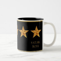 Boss Fünf-Sterne-Schwarze Tasse