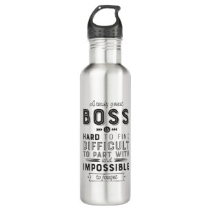 Boss Geschenk ein wirklich großer Boss ist schwer  Edelstahlflasche