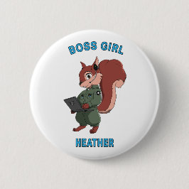Boss Girl - Acorn Squadron Chronicles Button