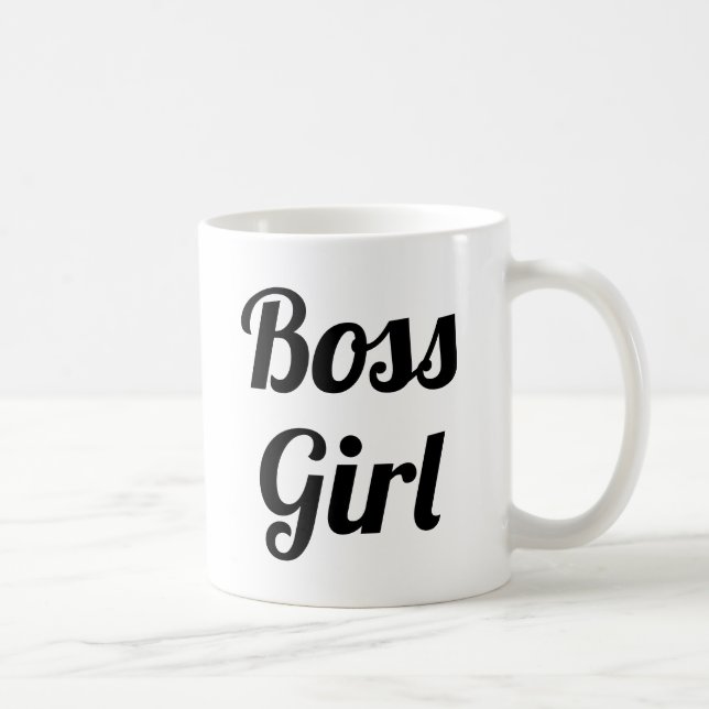 Boss Girl | Slogan-Tasse | handschriftlich Kaffeetasse (Rechts)