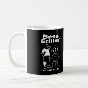 Boss Grillin" (ganz weiß) Kaffeetasse