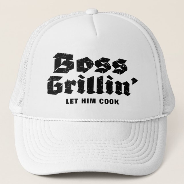 Boss Grillin' Trucker Hat Truckerkappe (Vorderseite)