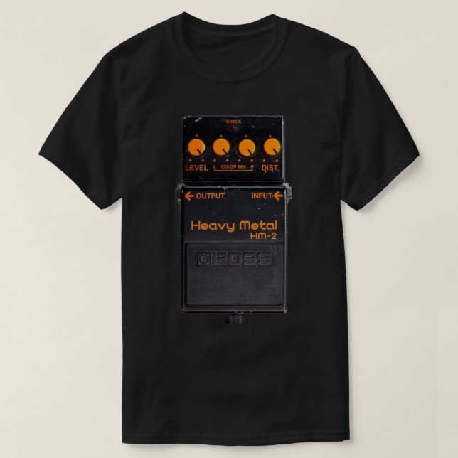 Boss HM-2 Heavy Metal Pedal Classic T-Shirt (Design devant)