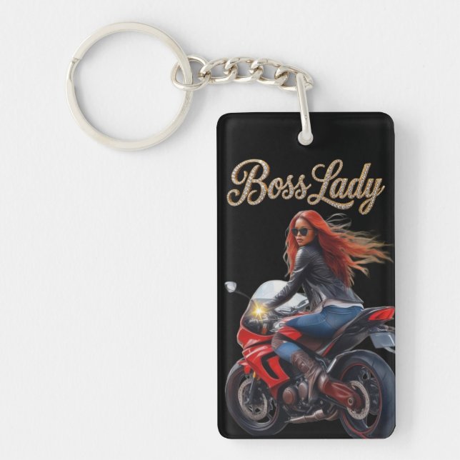 Boss Lady Acrylic Keychain (Devant)