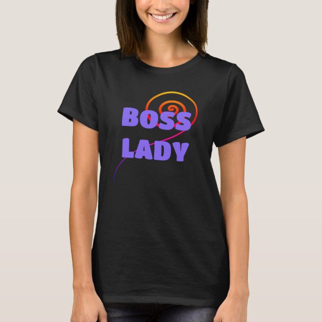 BOSS LADY avec T-shirt femme Swirl (Devant)