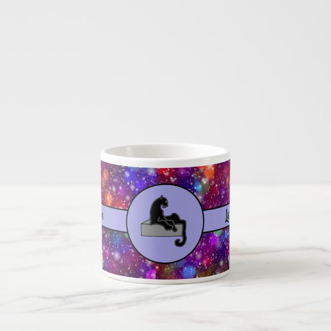 Boss Lady Black Cat und Illumination Espressotasse (Vorderseite)
