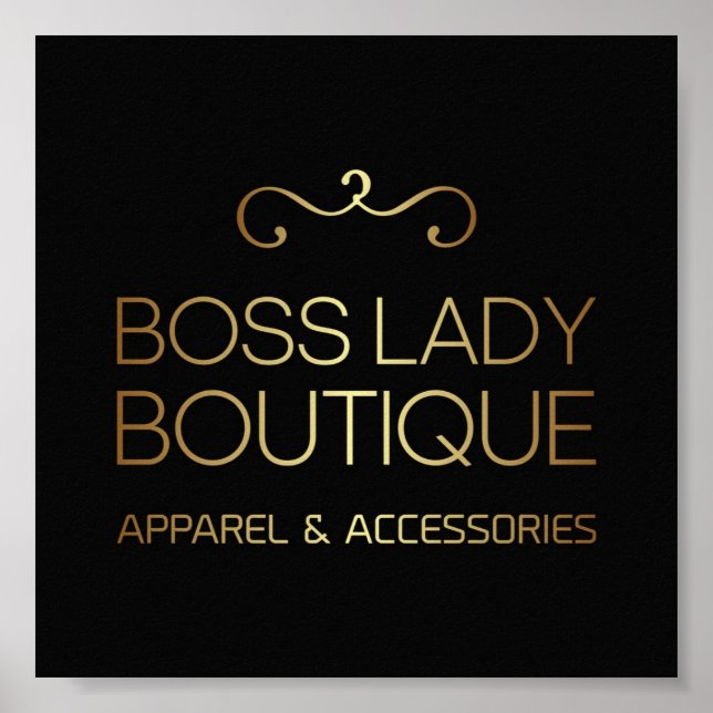 Boss Lady Boutique Poster (Vorne)