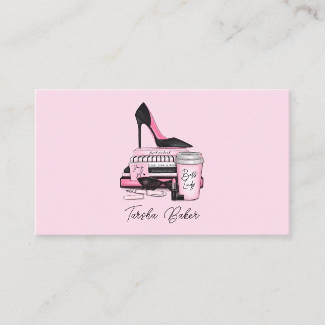Boss Lady Business Cards Visitenkarte (Vorderseite)