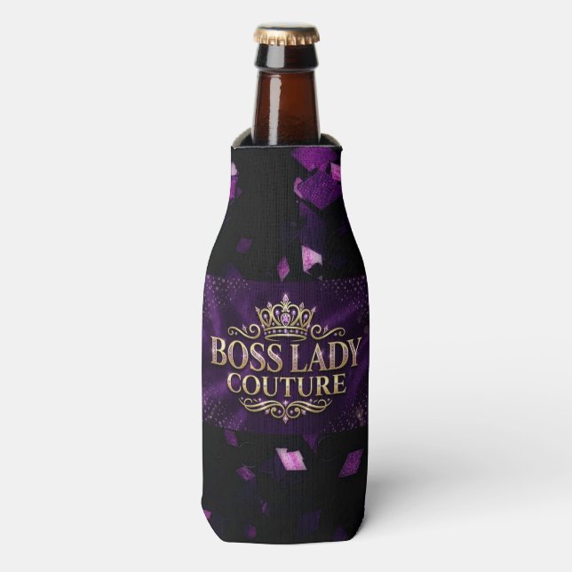 Boss Lady Couture Flaschenkühler (Flaschenvorderseite)