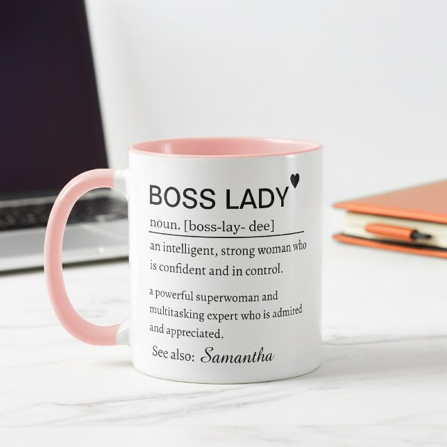 Boss Lady Definition Mug Empowering Office Gift (Créateur téléchargé)