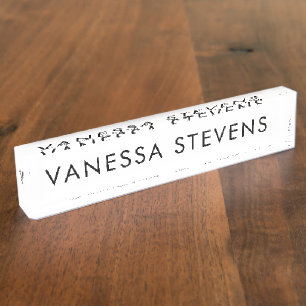 Boss Lady Desk Name Plate Namensplakette